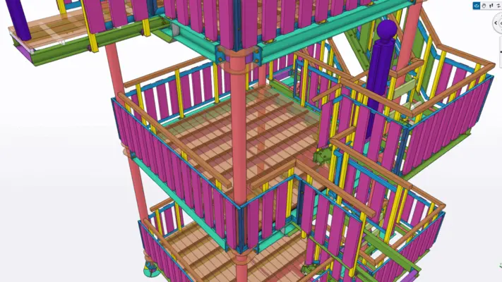 Image from Vettehüppetorn gallery. Timber Structure building.